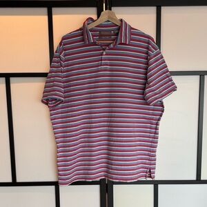 Daniel Cremieux short sleeve stripes Pima cotton polo shirt. Men’s XL